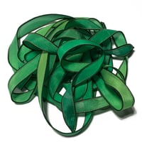 Image 4 of 1PC. JUNIPER 42" Hand Dyed Finished Edge Silk Wrist Wrap Bracelet/Jewelry Ribbons