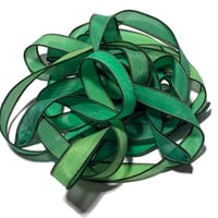 Image 5 of 1PC. JUNIPER 42" Hand Dyed Finished Edge Silk Wrist Wrap Bracelet/Jewelry Ribbons