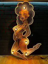 Image 1 of Pin up Black Bikini wall lamp