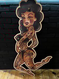 Image 2 of Pin up Black Bikini wall lamp