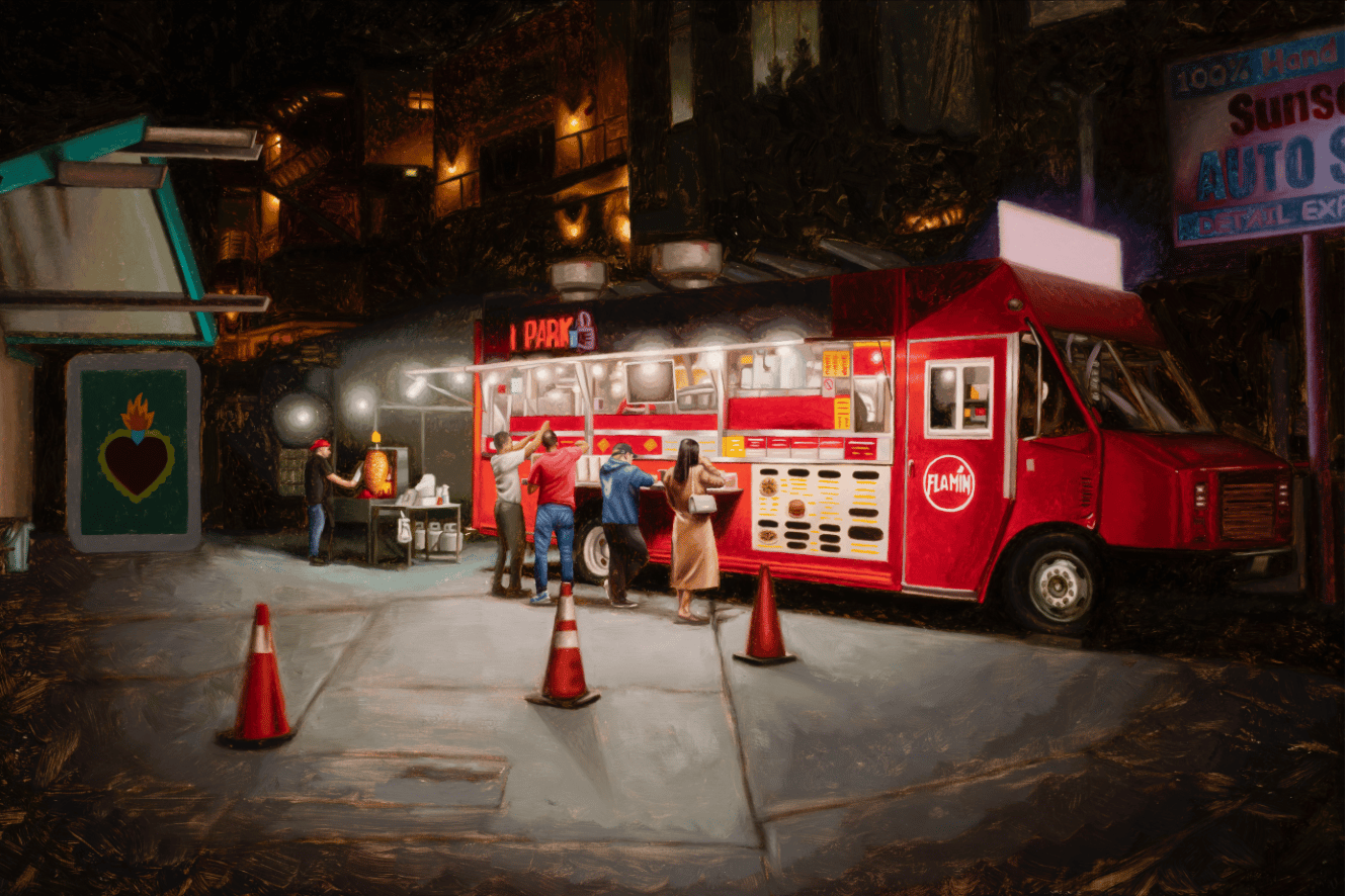 Image of Taco Truck 18x12 Print