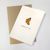 THINKING OF YOU  Butterfly Wing Card