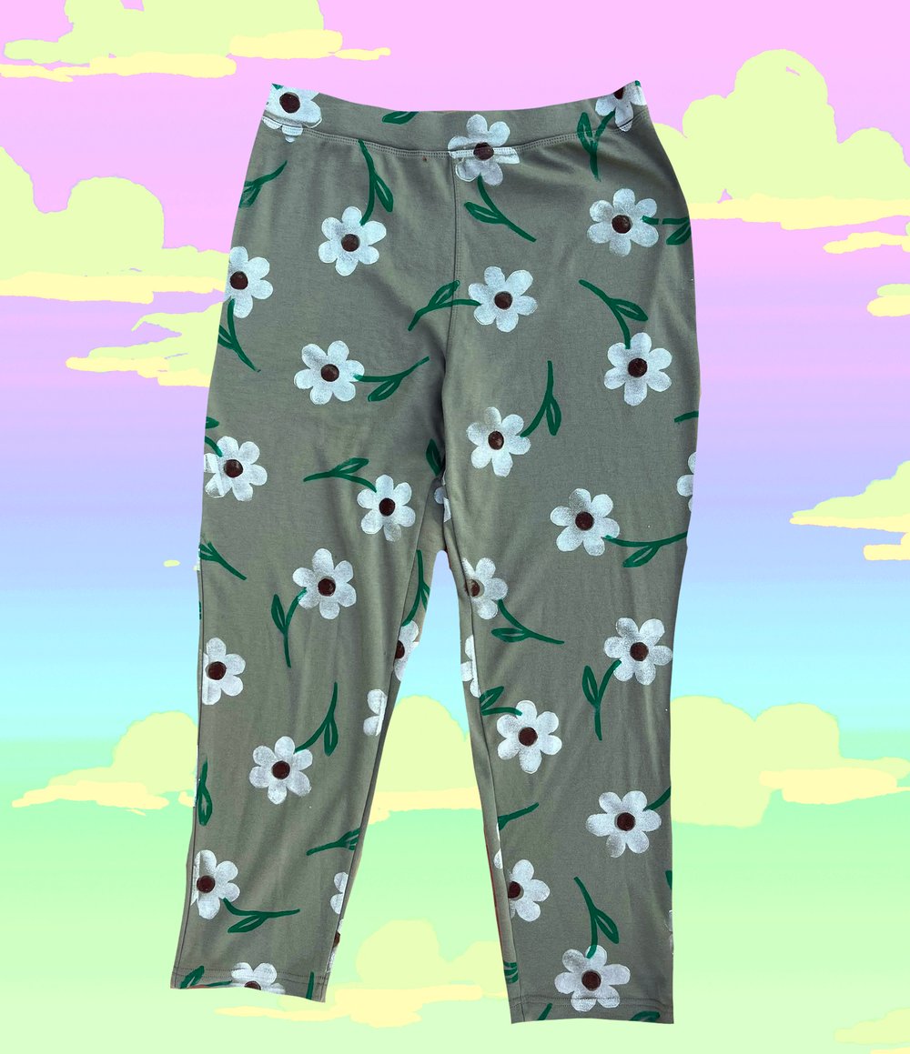 Image of Ready to ship stemmed daisy pants- sizes 4, 12/14, and 22