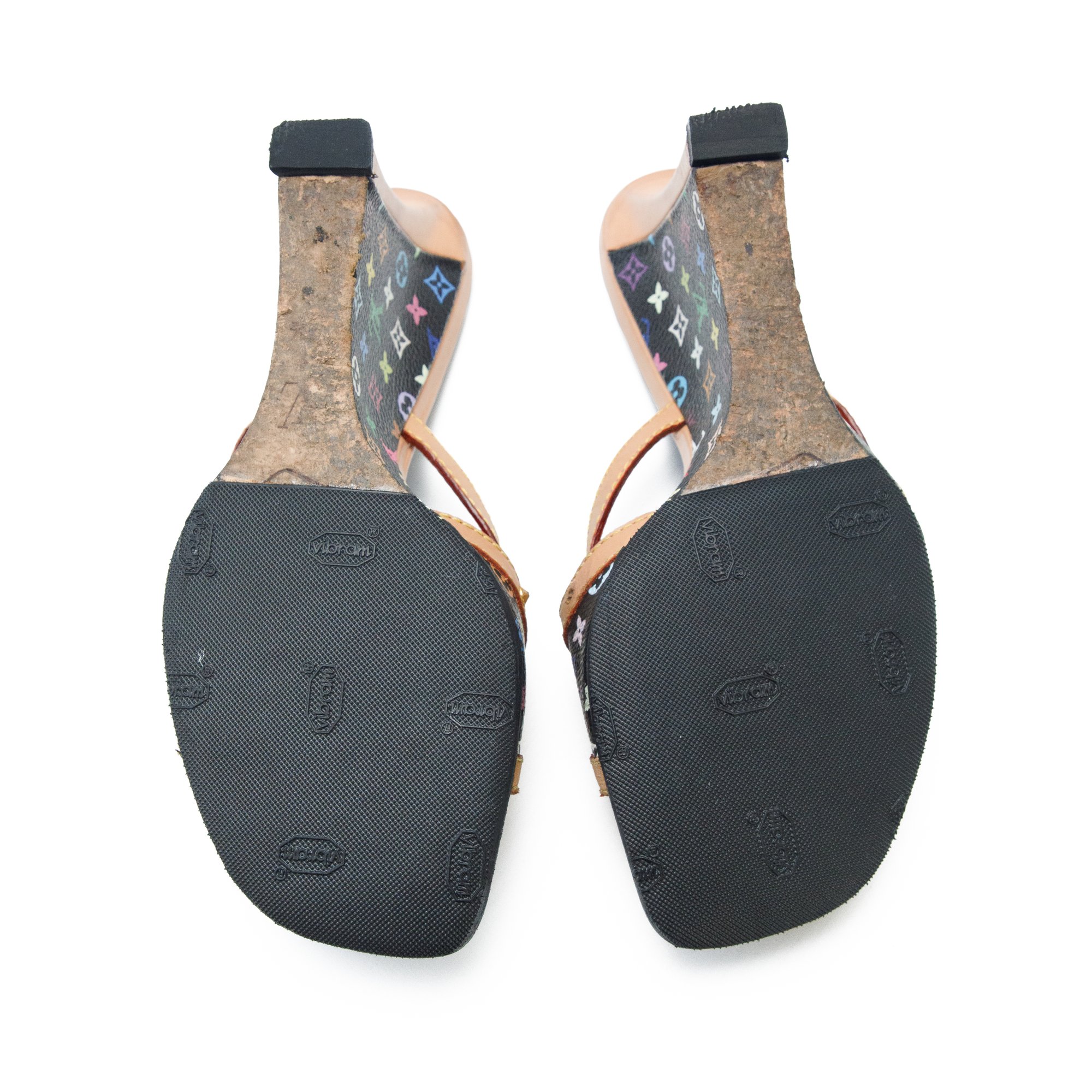 Image of Louis Vuitton Murakami Monogram Wedge High Heels