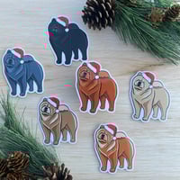 Image 3 of Santa Chows Stickers and Fridge Magnets