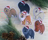 Image 4 of Santa Chows Stickers and Fridge Magnets