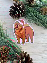 Image 5 of Santa Chows Stickers and Fridge Magnets