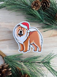 Image 1 of Santa Chows Stickers and Fridge Magnets