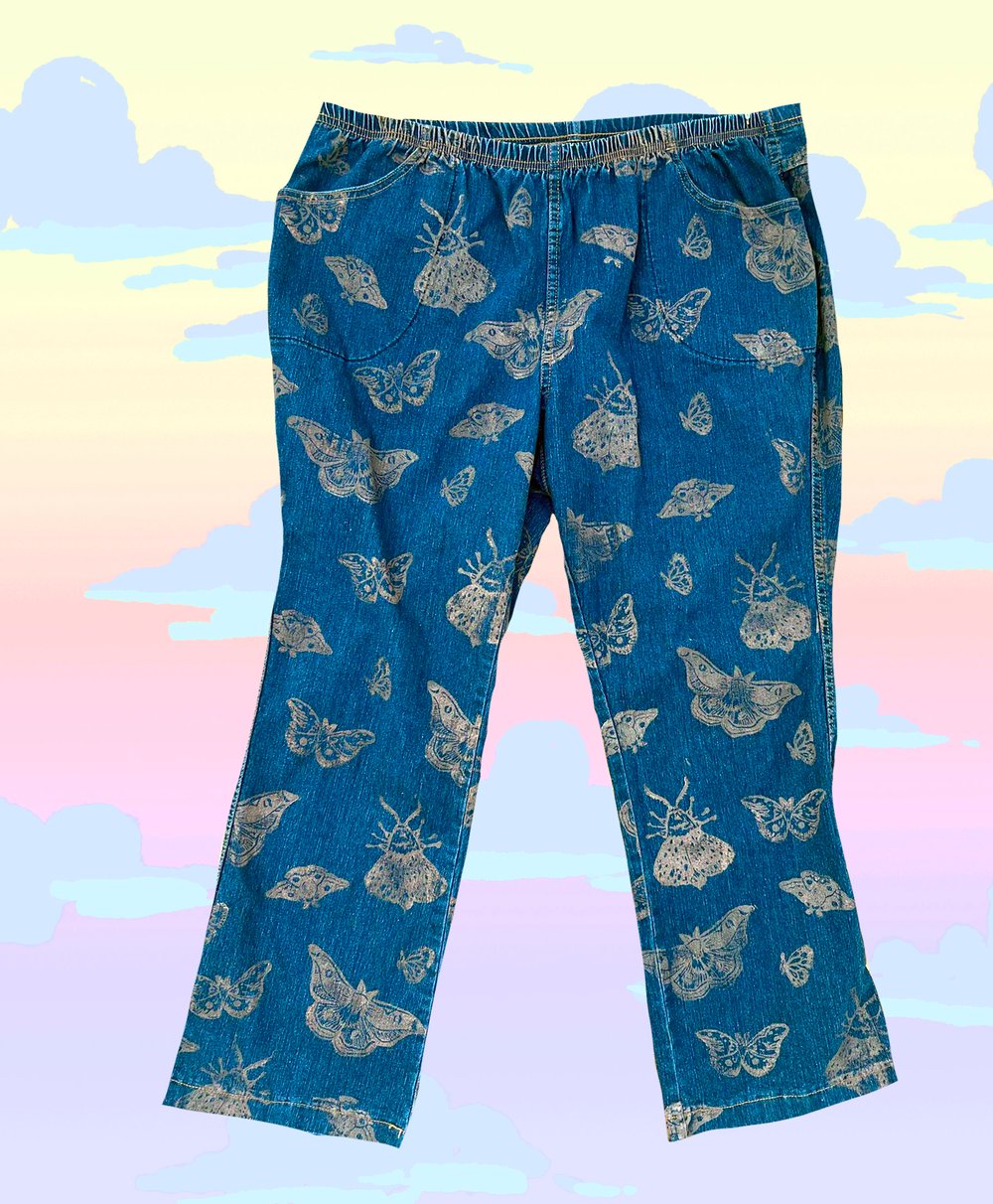 Image of Ready to ship stretchy moth pants- sizes small, medium, large, and 3XL