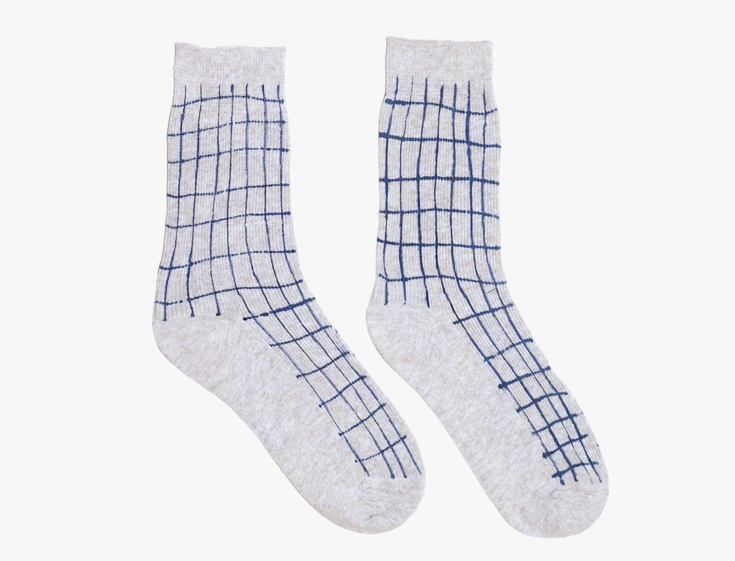 Image of BLUE GRID SOCKS - *** comming soon 