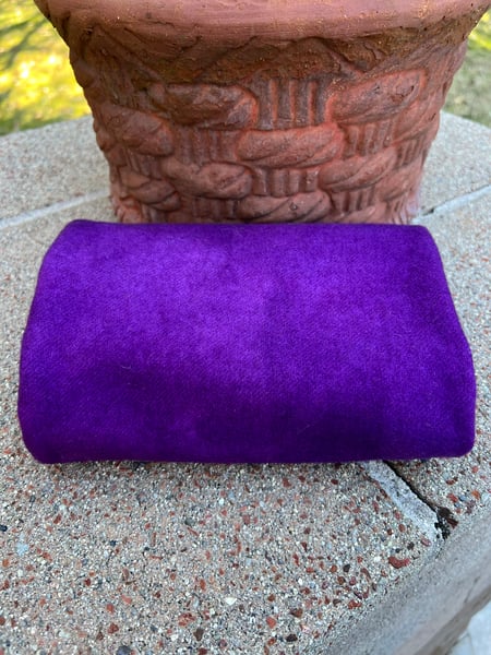 Image of One of a Kind Wednesday Fat 1/4 Purple Hand Dyed Wool