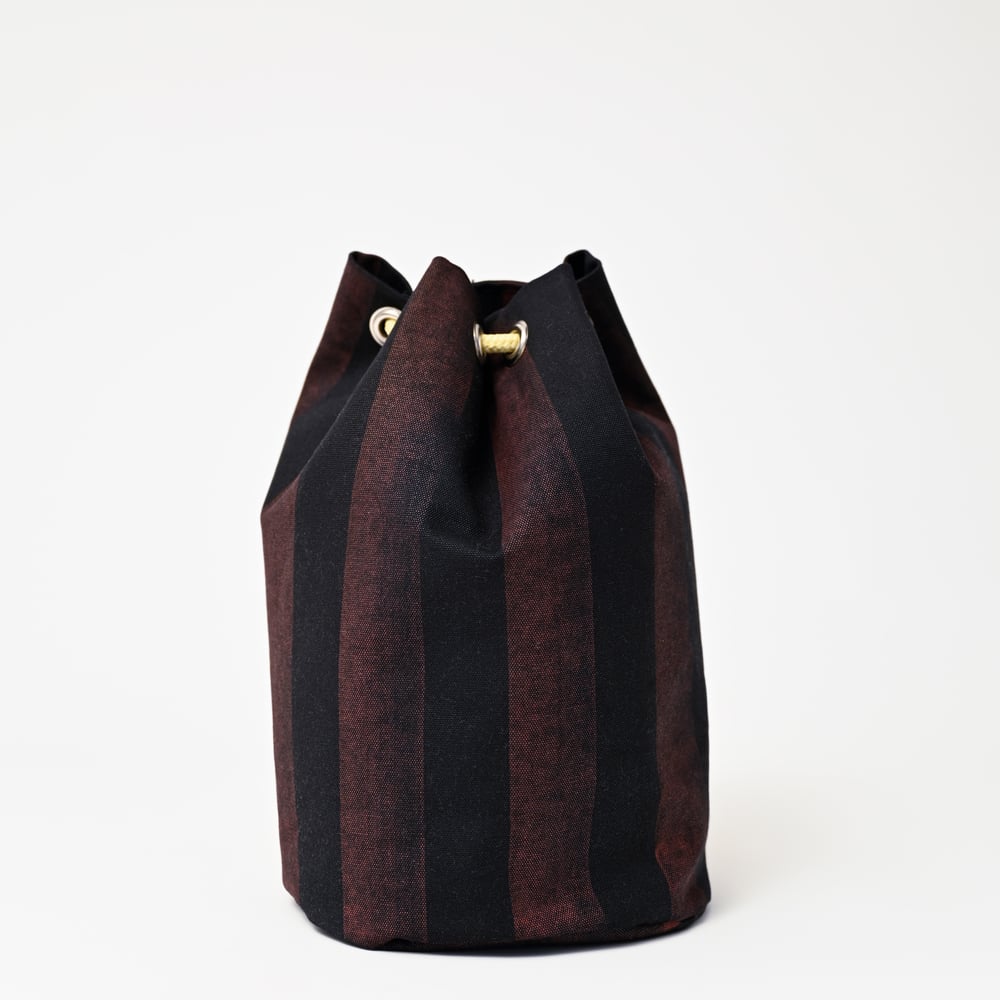 Image of Duffle Bag - Striped/Black 1