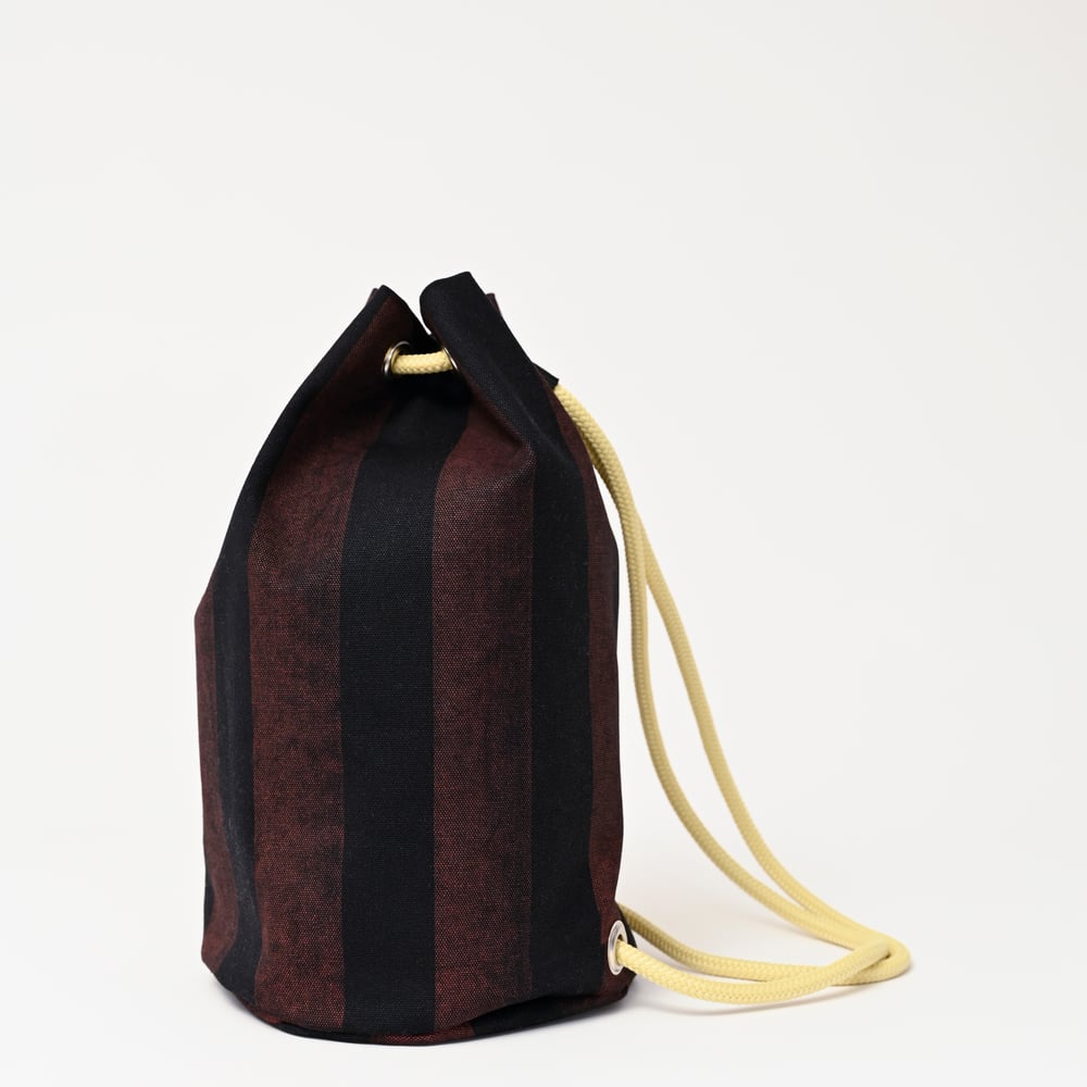 Image of Duffle Bag - Striped/Black 1