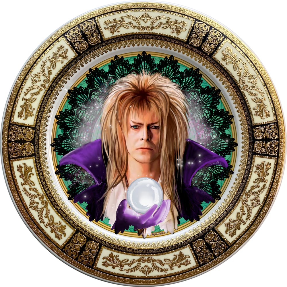 Image of Jareth the Goblin King - Labyrinth - Fine China Plate - #0740