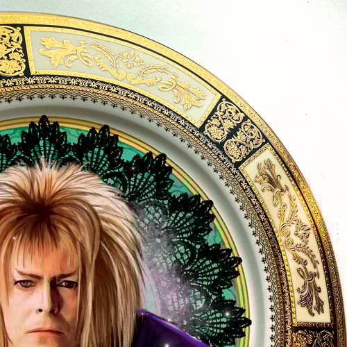 Image of Jareth the Goblin King - Labyrinth - Fine China Plate - #0740