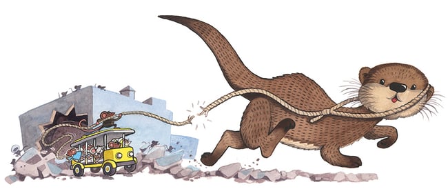  Mice Camera Action Original Art: Bosun's Lasso Snaps