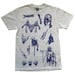 Image of 'Tales of Mystery' - T-shirt - White / Royal Blue 