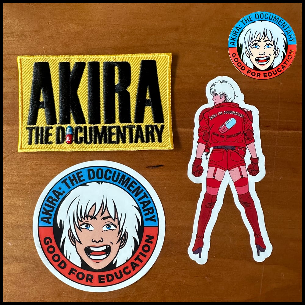 Image of AKIRA: The Doc Bag/Pin/Patch/Sticker Pack