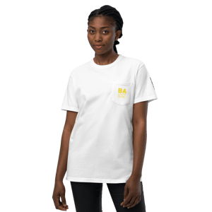 Unisex pocket t-shirt - White Bass