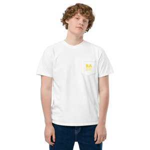 Unisex pocket t-shirt - White Bass