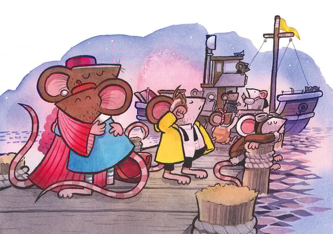 Mice Camera Action Original Art: Morning After Cans Film Festival