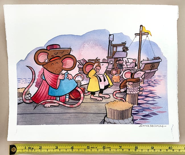 Mice Camera Action Original Art: Morning After Cans Film Festival