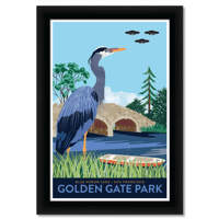 Image 3 of Golden Gate Park UFO print