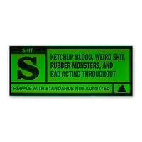 Image 1 of S for Shit Movies Bumper Sticker