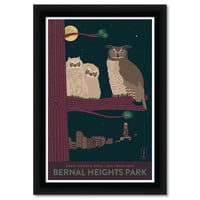 Image 3 of Bernal Heights Park Owl Poster