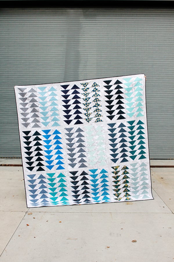 Image of Fat Quarter Flying Geese Quilt Pattern PDF