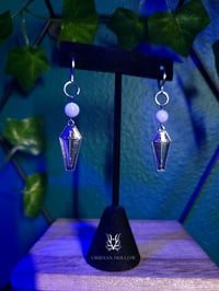 Image 1 of Silver Coffin Earrings