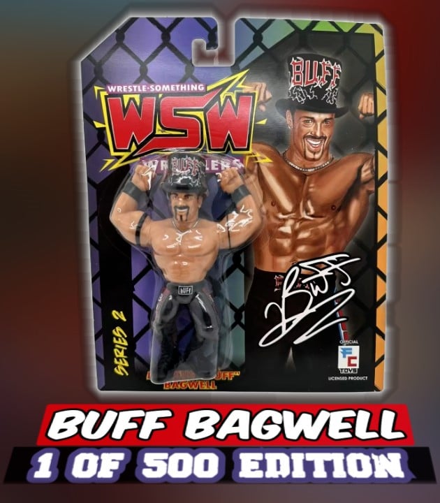 **IN STOCK** VARIANT 1 OF 500 BUFF BAGWELL WRESTLE-SOMETHING WRESTLERS SERIES 2 FIGURE BY FC TOYS