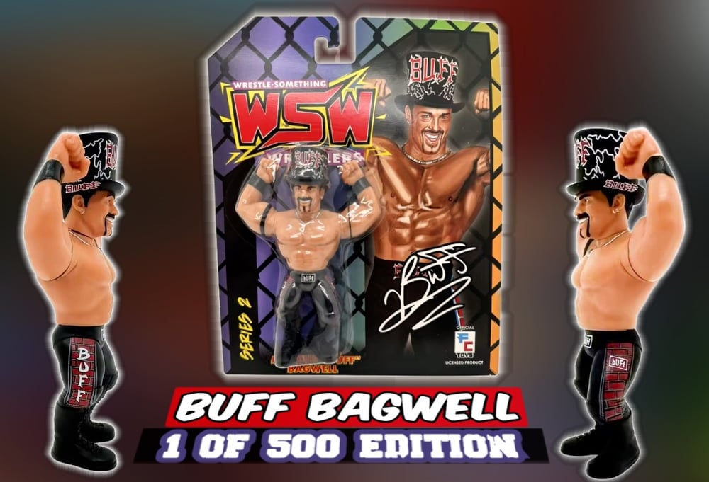 **IN STOCK** VARIANT 1 OF 500 BUFF BAGWELL WRESTLE-SOMETHING WRESTLERS SERIES 2 FIGURE BY FC TOYS