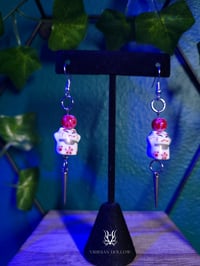 Lucky Cat Spikey Earrings