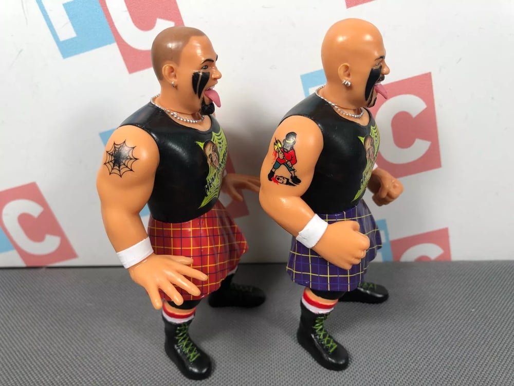 **LOOSE NO PACKAGING!**  HEADBANGERS Mosh & Thrasher Wrestle-Something Wrestlers by FC Toys