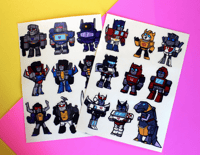 Image 1 of AUTOBOT AND DECEPTICON - Vynil Sticker sheet