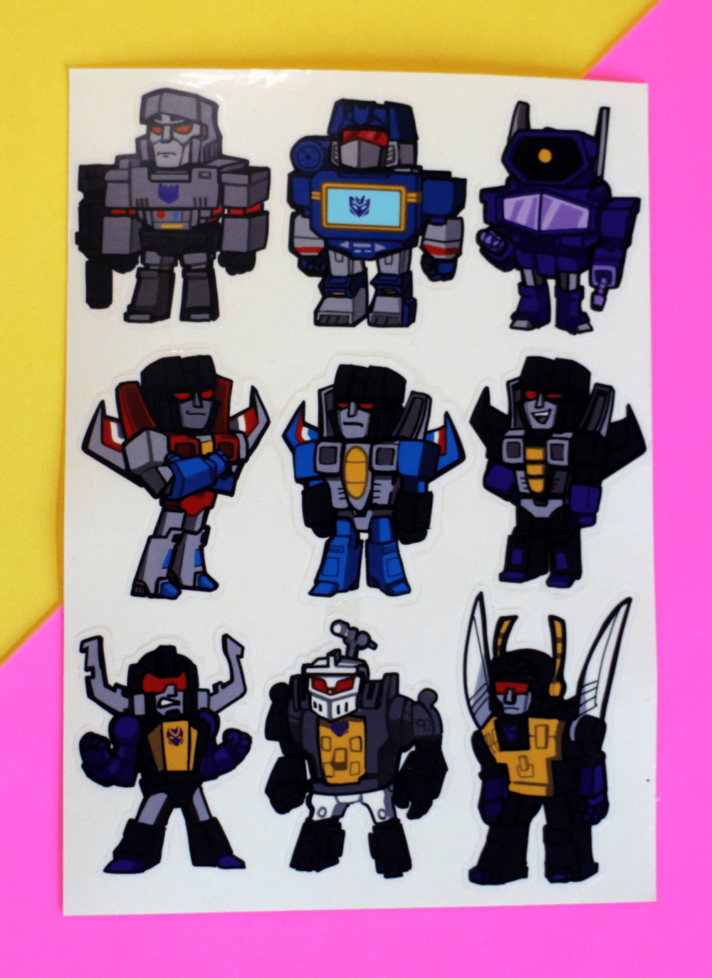 AUTOBOT AND DECEPTICON - Vynil Sticker sheet