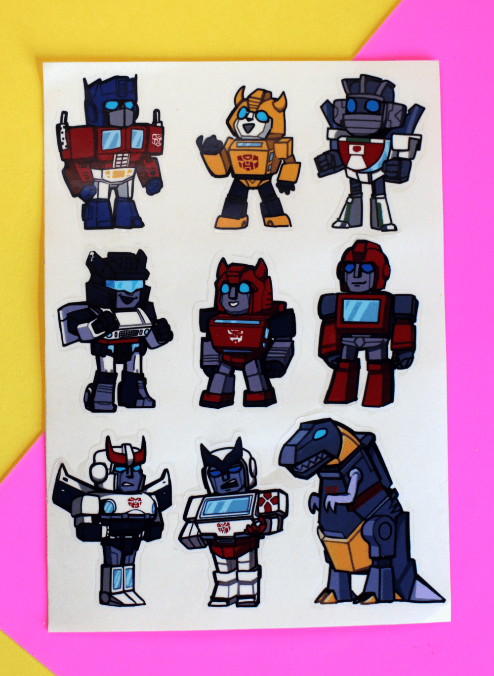 AUTOBOT AND DECEPTICON - Vynil Sticker sheet