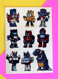Image 3 of AUTOBOT AND DECEPTICON - Vynil Sticker sheet