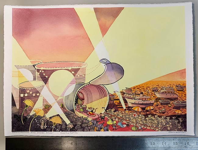 Mice Camera Action Original Art: Cans Film Festival Premiere