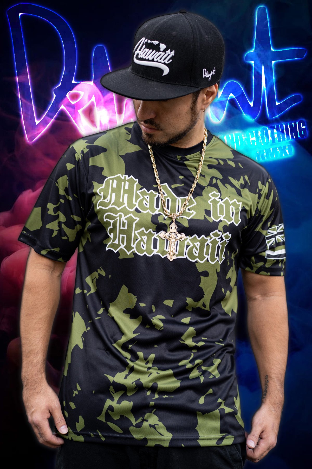 Made in Hawaii - Green Camo Jersey