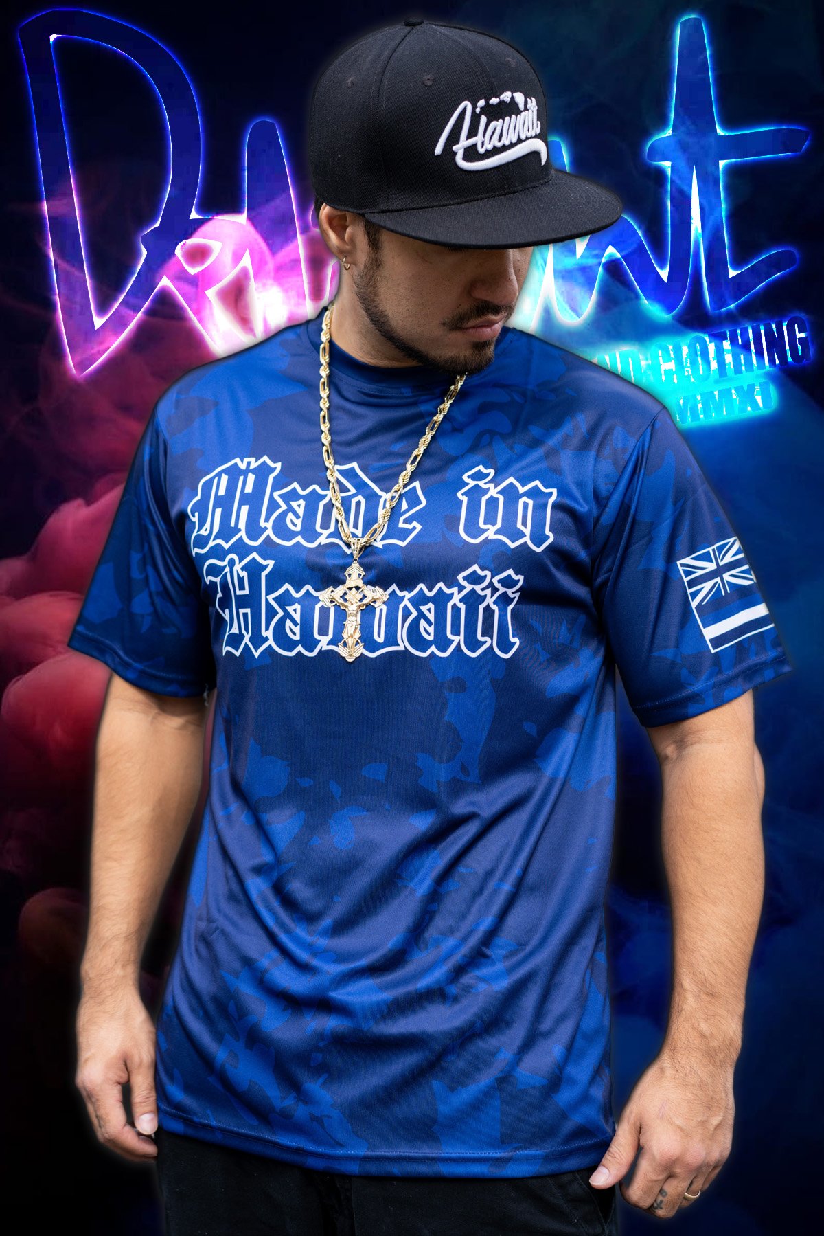 Made in Hawaii - Blue Camo Jersey