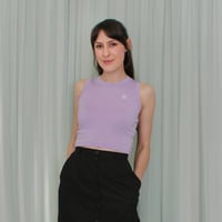 Image 1 of Phuncle cropped merino tank top - Lilac