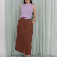 Image 5 of Phuncle cropped merino tank top - Lilac