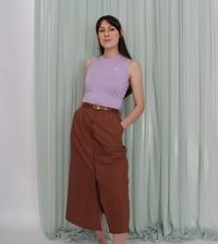 Image 7 of Phuncle cropped merino tank top - Lilac