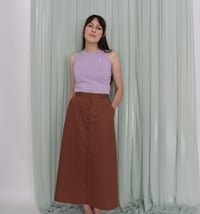 Image 9 of Phuncle cropped merino tank top - Lilac