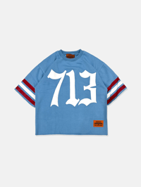 Image 1 of GIRLS ARE DRUGS® JERSEYS - "713 / 281" POWDER BLUE