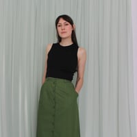 Image 3 of Phuncle cropped merino tank top - Liquorice