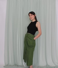 Image 7 of Phuncle cropped merino tank top - Liquorice