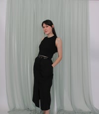 Image 4 of Phuncle cropped merino tank top - Liquorice